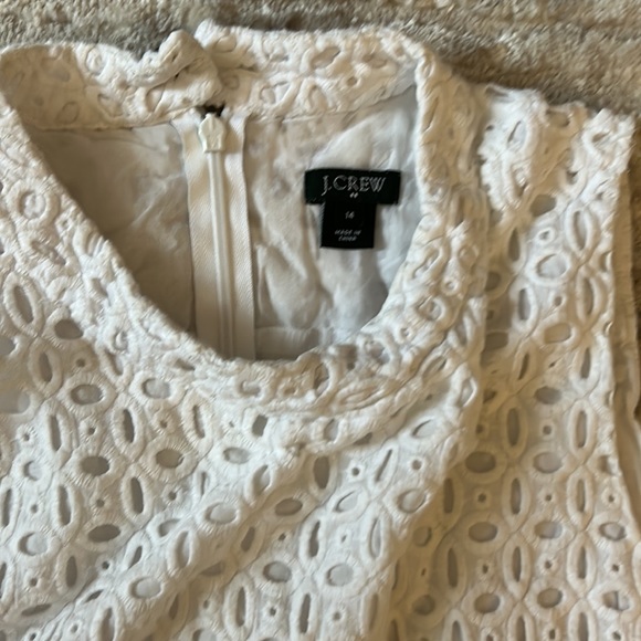 J Crew size 14 Lined Embroidered Tank - Picture 2 of 9